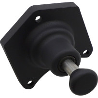 Solenoid End Cover with Starter Button — Black, 1.8 kW