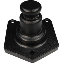 Solenoid End Cover with Starter Button — Black, 1.8 kW