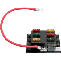 6-Circuit Fuse Terminal Block — 12V, Black