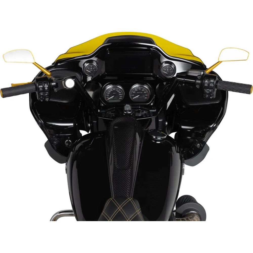 Dash Panel — Black, gloss, carbon fiber