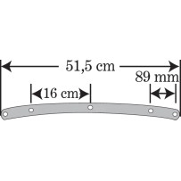 Road King Replacement Plastic — 38 cm height, 58.5 cm width, 24 cm headlight cutout, Clear