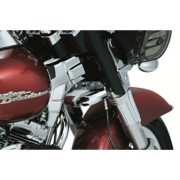 Lower Triple Tree Wind Deflector — Chrome