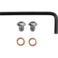 Fork Drain Plugs — For 41 mm tubes, Chrome