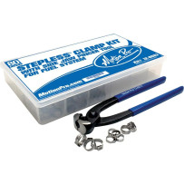 Stepless® Ear Clamp Kit for Fuel System with Pincher Tool — Silver, Metric, Kit