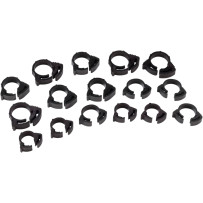 Nylon Ratchet Clamps — 16 Pack, Black