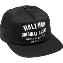 Hallman Tried & True Hat — One Size, Snapback, Black