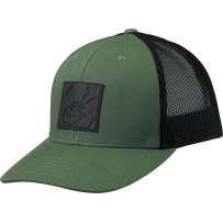 Agroid Embossed Hat — One Size, Snapback, Black, Green