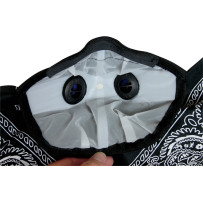 Pro Series Rider Bandana Dust Masks — One Size, Black, Half-Face Mask