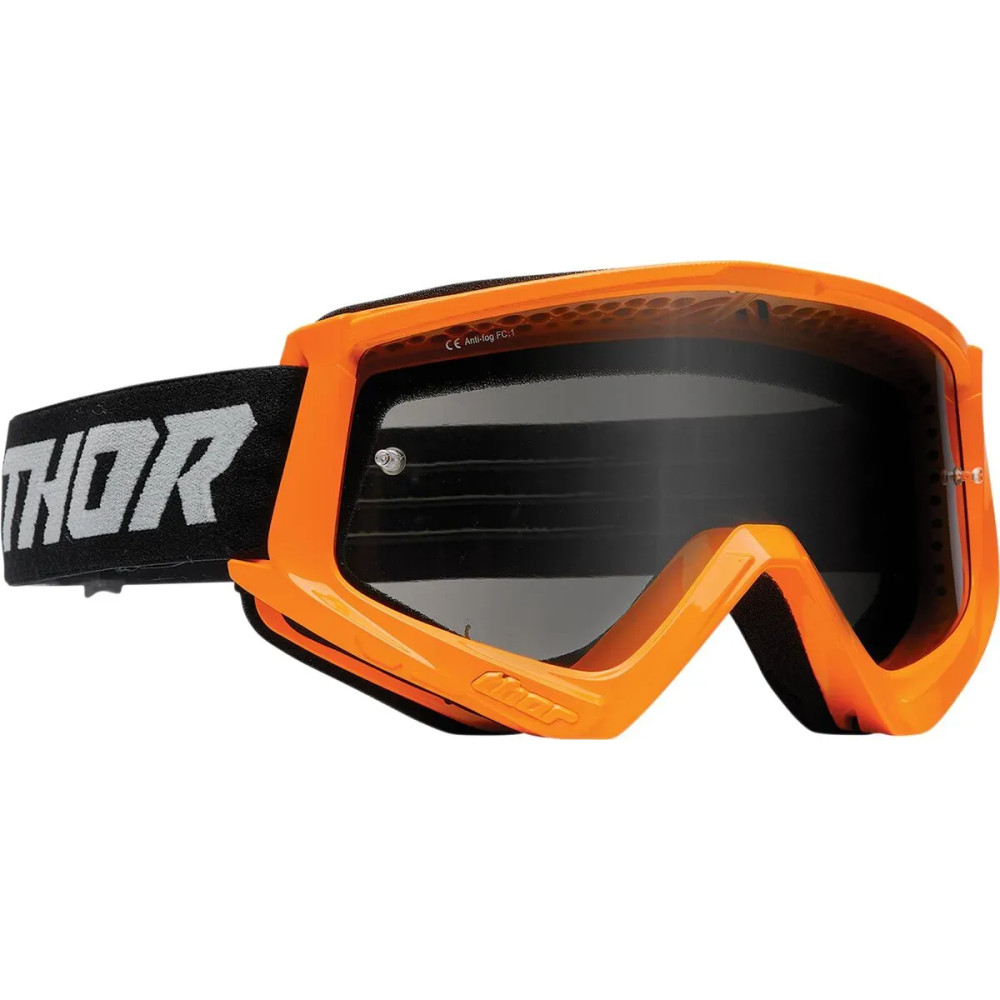 Combat Sand Racer Goggle — One Size, Flo Orange, Smoke lens