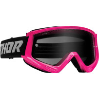 Combat Sand Racer Goggle — One Size, Pink/Gray, Smoke lens
