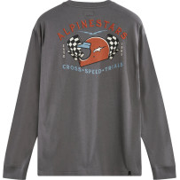 Full Face Long-Sleeve T-Shirt — M, Gray