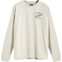 Full Face Long-Sleeve T-Shirt — M, Off-White