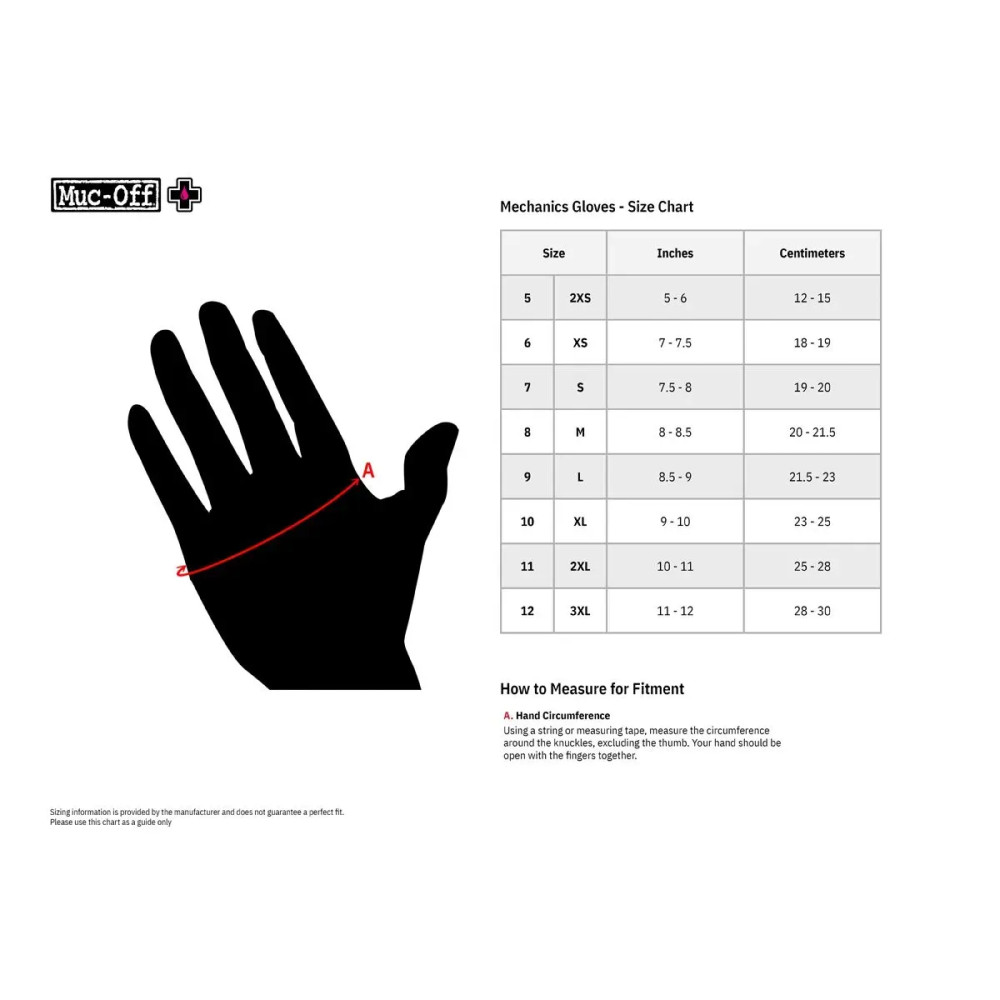 Mechanics Gloves — 2XL, Black