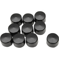 Bolt Covers — 1/4" bolt size, 10-pack, black matte