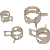 Spring Clamps — 20-Pack, Chrome, Silver