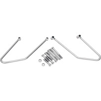 Chrome Saddlebag Support Brackets — left and right, kit