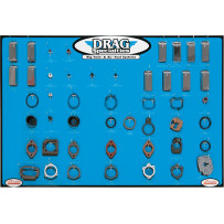 Gasket, Seal, and O-Ring Display — 32" H x 48" W, 20 mm depth, Blue