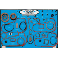 Gasket, Seal, and O-Ring Display — 32" H x 48" W, 20 mm depth, Blue