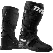 Radial MX Boots — US 12, EU 47, Black
