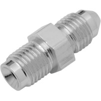 Chrome Steel Brake Line Fitting — -3 AN Male, 3/8-24 SAE Male, Chrome