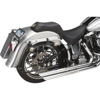 BaggerTail Saddlebag Mount for Softail Models — '93–'21 OEM-style fit, exhaust below axle, Black