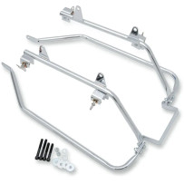 BaggerTail Saddlebag Mount for Softail Models — '93–'21 OEM-style saddlebags, Chrome