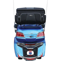 Route 1 Traveler Tour Trunk Rack Bag — 56 cm (22 in) L, 31 cm (12 in) W, 38 cm (14.5 in) H, Black