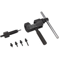 Cam Chain Breaker & Riveting Tool Kit — fits 2x3, 3x4, 4x5 cam chains, Black