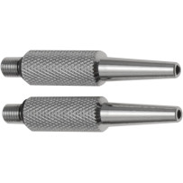 Carburetor Sync Adapters — M6 x 0.85, 53 mm, set of 2, silver