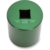 Sprocket Socket — 27 mm, 35 mm, Front, Anodized Green