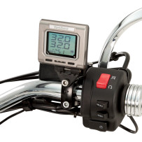 Handlebar Mount Tire Pressure Monitor System — fits 7/8", 1", 1-1/8" handlebars, gray