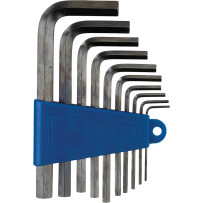 10-Piece Hex Wrench Set — 1.5–10 mm, set of 10, Blue, Silver