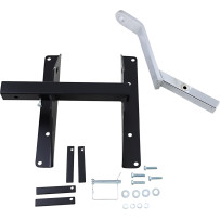 Trailer Hitch for Tri-Glide — 1-7/8" tongue, 1-1/4" receiver, 11" height, Black, Chrome