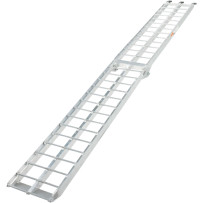Aluminum 9 Foot Straight Folding Ramp — 12 in W x 9 ft L, 500 lb capacity