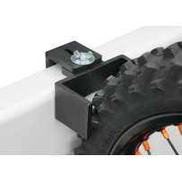 Tire Wedge Wheel Guide — Front, Black