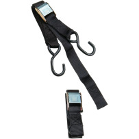 1" Heavy-Duty Cam Buckle Tie-Downs with Built-In Assist — 66" length, 1" width, 400 lb capacity