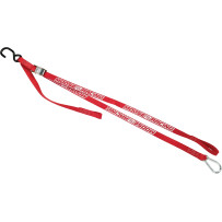 Carabiner Tie-Downs — 213 cm, 612 kg (1,350 lb), red