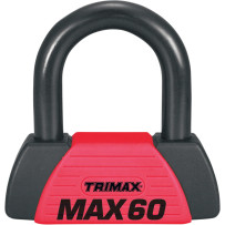 Max60 U-Lock — 9/16" (14.3 mm) hardened steel shackle, black