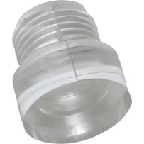 Clear Timing Hole Plug — 19 mm (3/4"), timing mark, clear