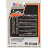 Cylinder Base Studs — 8 pack, Black