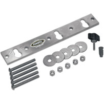 Additional Mounting Plate Kit — Wheel chock mounting kit, center mount, silver
