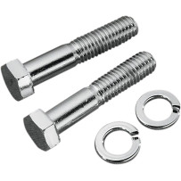 Custom Handlebar and Riser Mounting Bolts — 3" length, 1/2-13 thread, Chrome