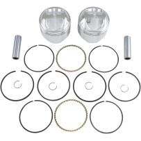 High-Performance Piston Kit — Bore 3.537\", Stroke 4.25\", 9.5:1 compression, 1340 cc