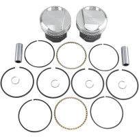 High-Performance Piston Kit — Bore 3.508", Stroke 4-1/4", 1340 cc, Aluminum
