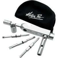 Multi-Purpose Tool — 8–14 mm sockets, 5 & 6 mm hex, #2–#3 Phillips, 1/4" & 3/8" drivers, nickel pewter