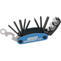 Outback'R H13 Folding HD Multi Tool for Harley Davidson Motorcycles — 88.9 mm (3.5"), Blue