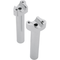 Forged Aluminum Handlebar Risers — 25.4 mm (1\"), 6-1/2\" rise, Chrome