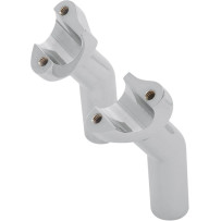 Forged Aluminum Handlebar Risers — 25.4 mm (1") clamping, 11.5 cm (4-1/2") rise, 25.4 mm (1") pullback