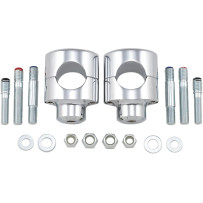 Big Buffalo Handlebar Risers — 38 mm (1-1/2"), Chrome, Pair