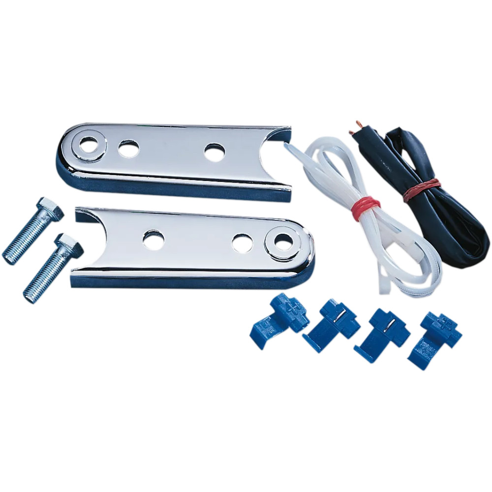 Turn Signal Relocation Kit — Rear, Chrome